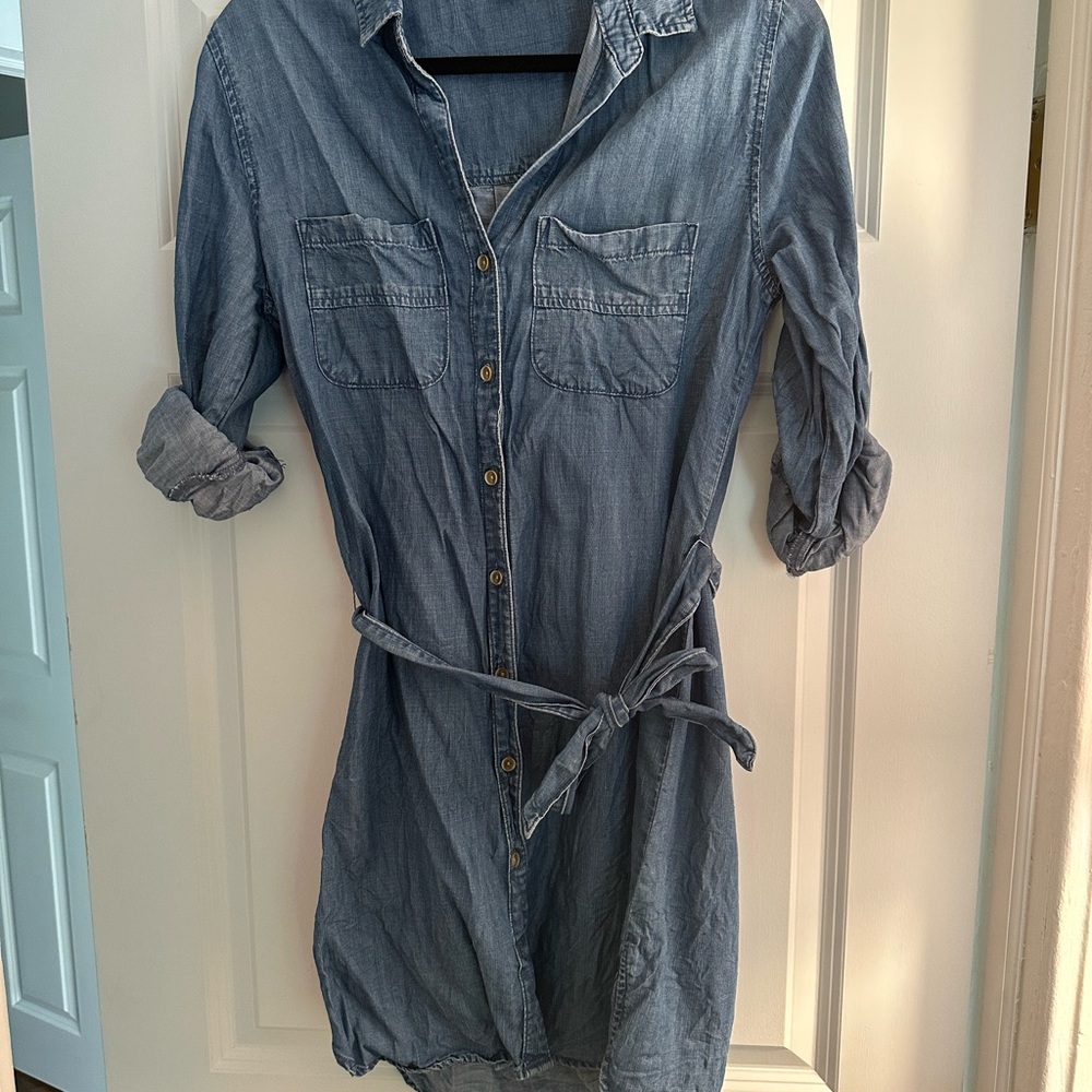 Cloth & Stone Blue Denim Dress